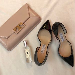 Jimmy Choo EUC Patent Black D’orsay Heels
